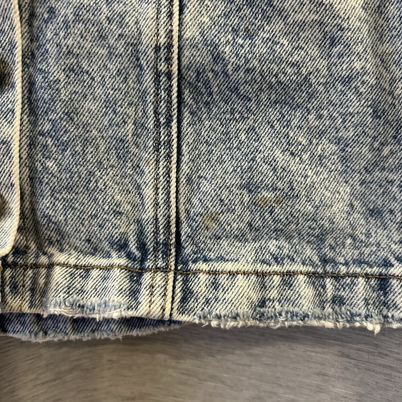 Abercrombie & Fitch Button Down Denim Skirt Size Pockets Vintage Look Retro 25/0 - Picture 3 of 6